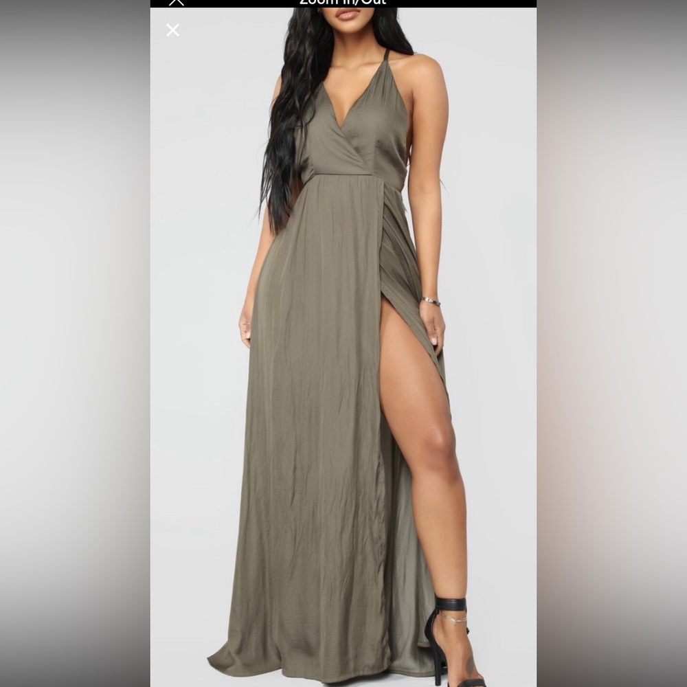 Fashion Nova slit dress